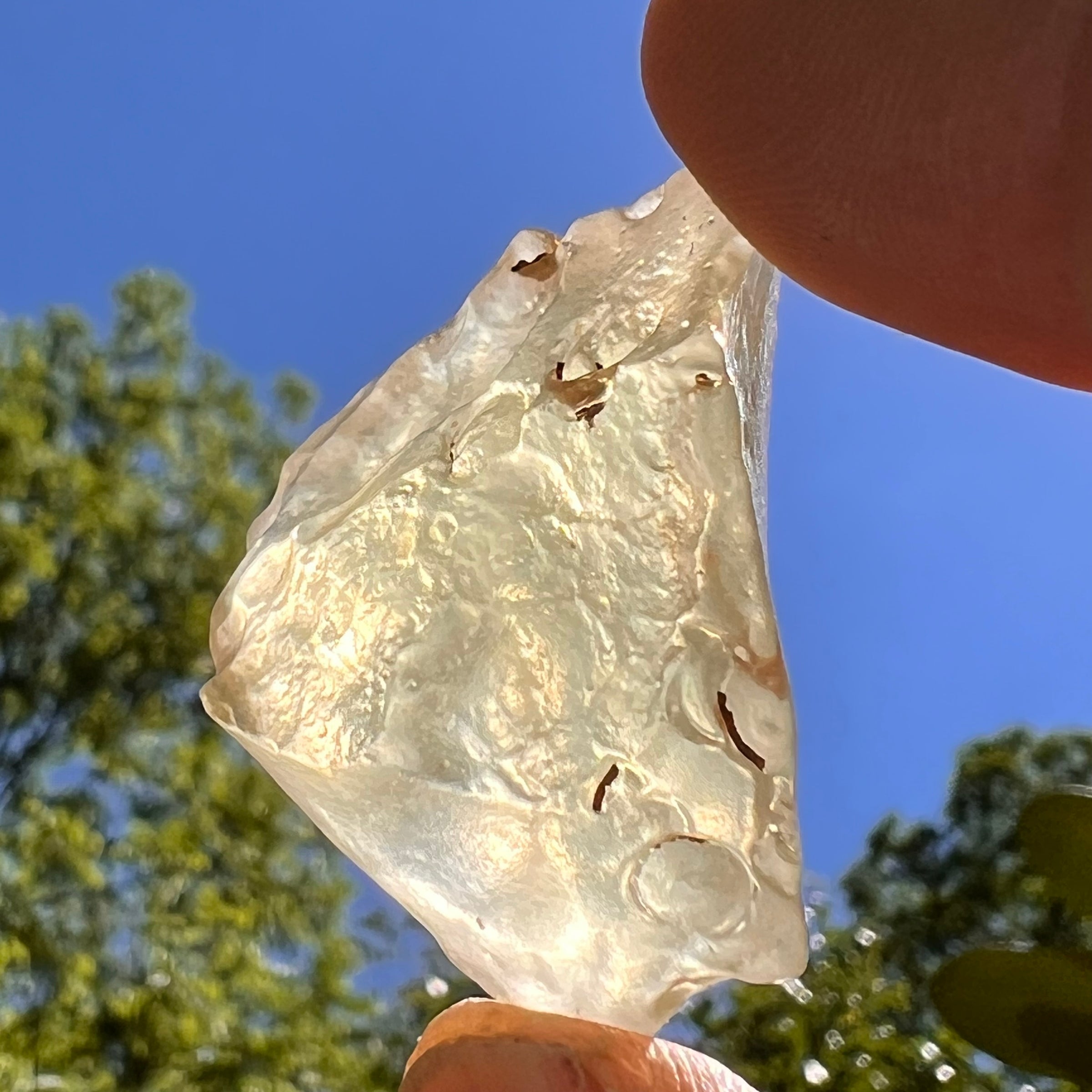 Libyan Desert Glass 15.3 grams #506-Moldavite Life