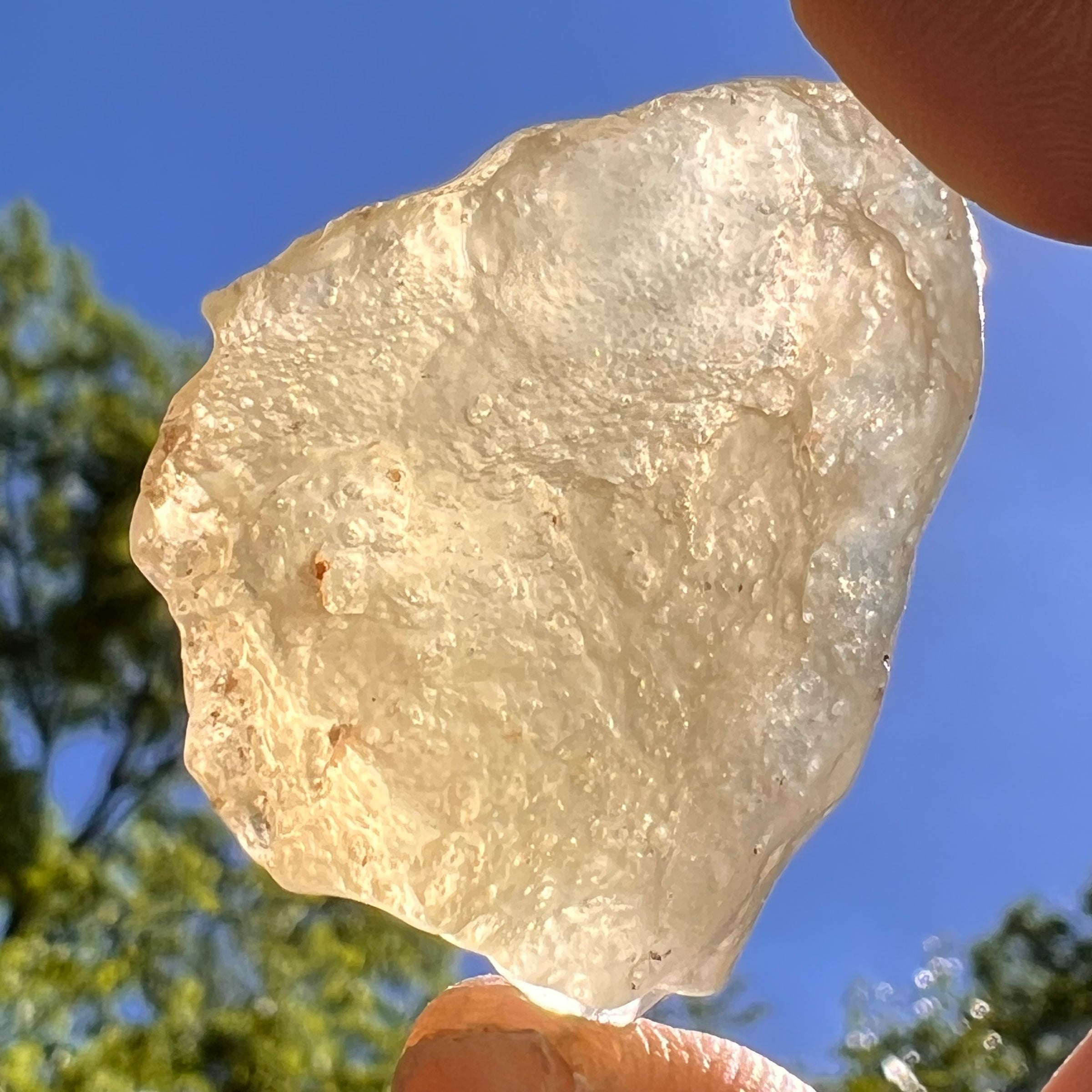 Libyan Desert Glass 17.4 grams #503-Moldavite Life