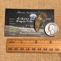 Libyan Desert Glass 9 grams #507-Moldavite Life