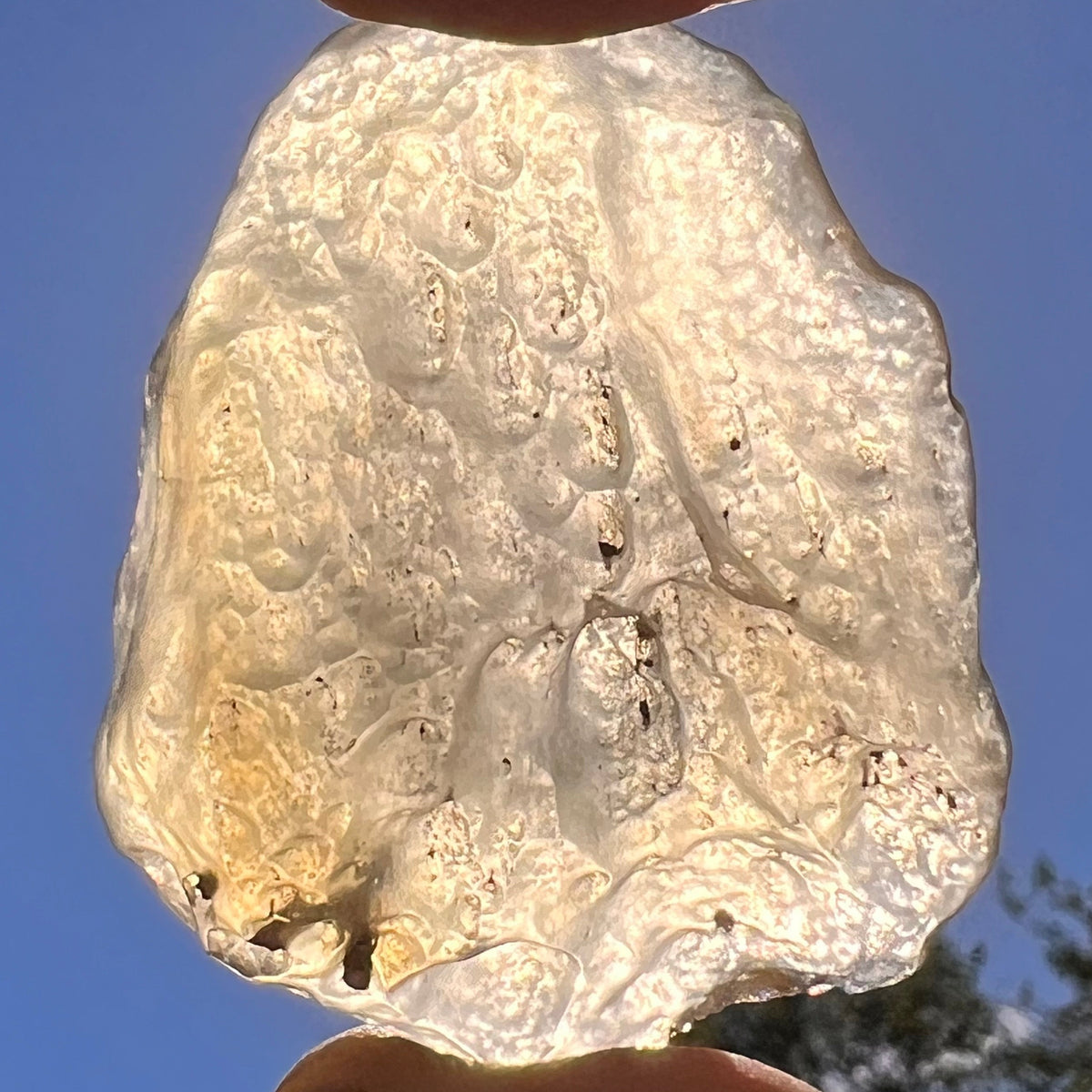 Libyan Desert Glass "Cosmic Thumbprint" Worry Stone 28 grams #590-Moldavite Life