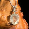 Libyan Desert Glass & Moldavite Necklace Sterling #5194-Moldavite Life