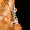 Libyan Desert Glass & Moldavite Necklace Sterling #5206-Moldavite Life