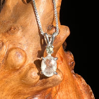 Libyan Desert Glass & Moldavite Necklace Sterling #5206-Moldavite Life