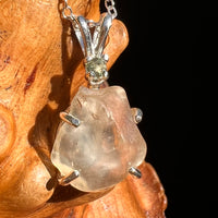 Libyan Desert Glass & Moldavite Necklace Sterling #8404-Moldavite Life