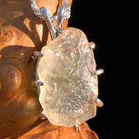 Libyan Desert Glass & Moldavite Pendant Sterling #7545-Moldavite Life