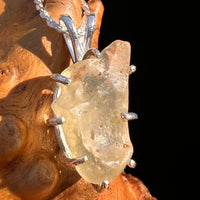 Libyan Desert Glass & Moldavite Pendant Sterling #7547-Moldavite Life