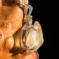 Libyan Desert Glass & Moldavite Pendant Sterling #8407-Moldavite Life