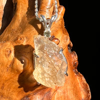 Libyan Desert Glass & Moldavite Pendant Sterling #8408-Moldavite Life