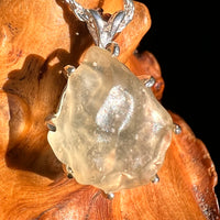 Libyan Desert Glass & Moldavite Pendant Sterling #8928-Moldavite Life