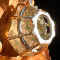 Libyan Desert Glass & Moldavite Pendant Sterling #8928-Moldavite Life