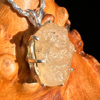 Libyan Desert Glass & Moldavite Pendant Sterling #8930-Moldavite Life