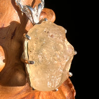 Libyan Desert Glass & Moldavite Pendant Sterling #8930-Moldavite Life