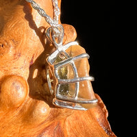 Libyan Desert Glass & Moldavite Pendant Sterling #8932-Moldavite Life