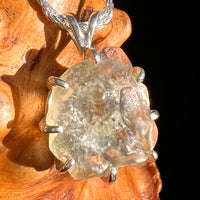 Libyan Desert Glass & Moldavite Pendant Sterling #8933-Moldavite Life