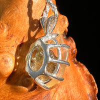 Libyan Desert Glass & Moldavite Pendant Sterling #8934-Moldavite Life