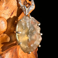 Libyan Desert Glass & Moldavite Pendant Sterling #8935-Moldavite Life
