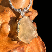 Libyan Desert Glass & Moldavite Pendant Sterling #8936-Moldavite Life