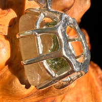 Libyan Desert Glass & Moldavite Pendant Sterling #8936-Moldavite Life