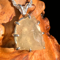 Libyan Desert Glass & Moldavite Pendant Sterling #8937-Moldavite Life