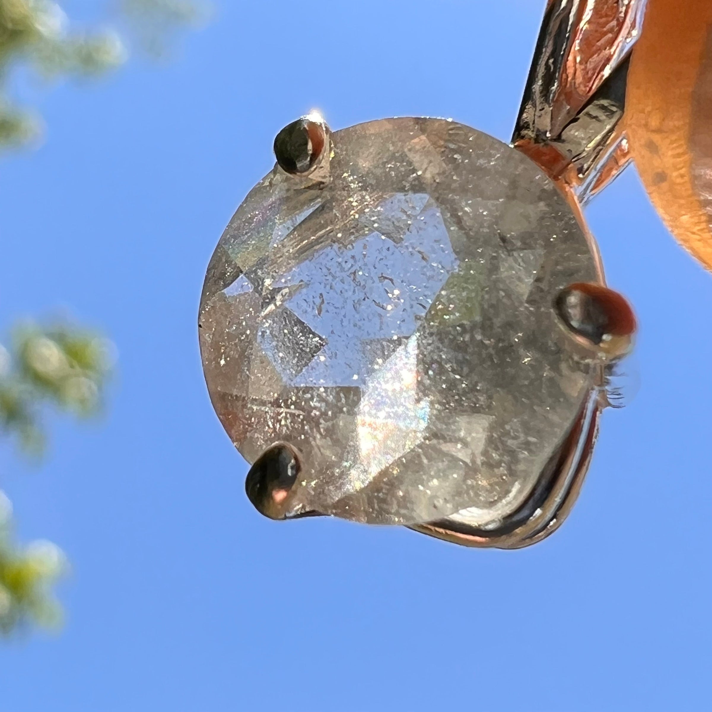 Libyan Desert Glass Pendant Sterling Silver #5179-Moldavite Life