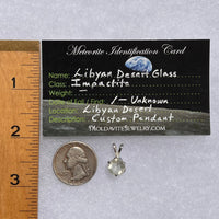 Libyan Desert Glass Pendant Sterling Silver #5179-Moldavite Life