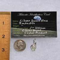 Libyan Desert Glass Pendant Sterling Silver #5180-Moldavite Life