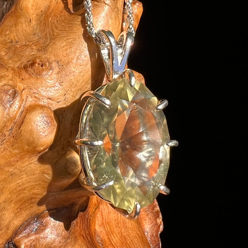 Libyan Desert Glass Pendant Sterling Silver #5184-Moldavite Life