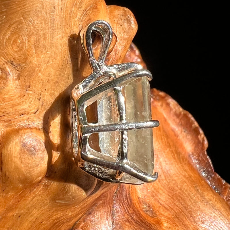 Libyan Desert Glass Pendant Sterling Silver #5185-Moldavite Life