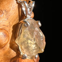 Libyan Desert Glass Pendant Sterling Silver #6452-Moldavite Life