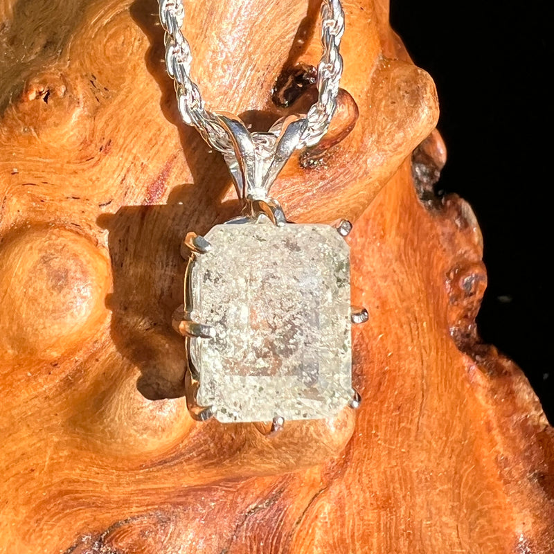 Libyan Desert Glass Pendant Sterling Silver #7292-Moldavite Life