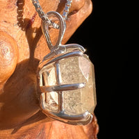 Libyan Desert Glass Pendant Sterling Silver #7548-Moldavite Life