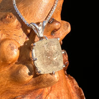 Libyan Desert Glass Pendant Sterling Silver #7548-Moldavite Life