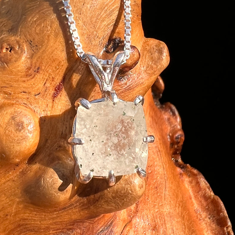 Libyan Desert Glass Pendant Sterling Silver #7549-Moldavite Life