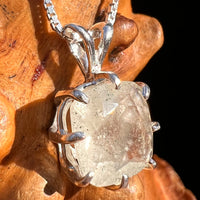 Libyan Desert Glass Pendant Sterling Silver #7550-Moldavite Life