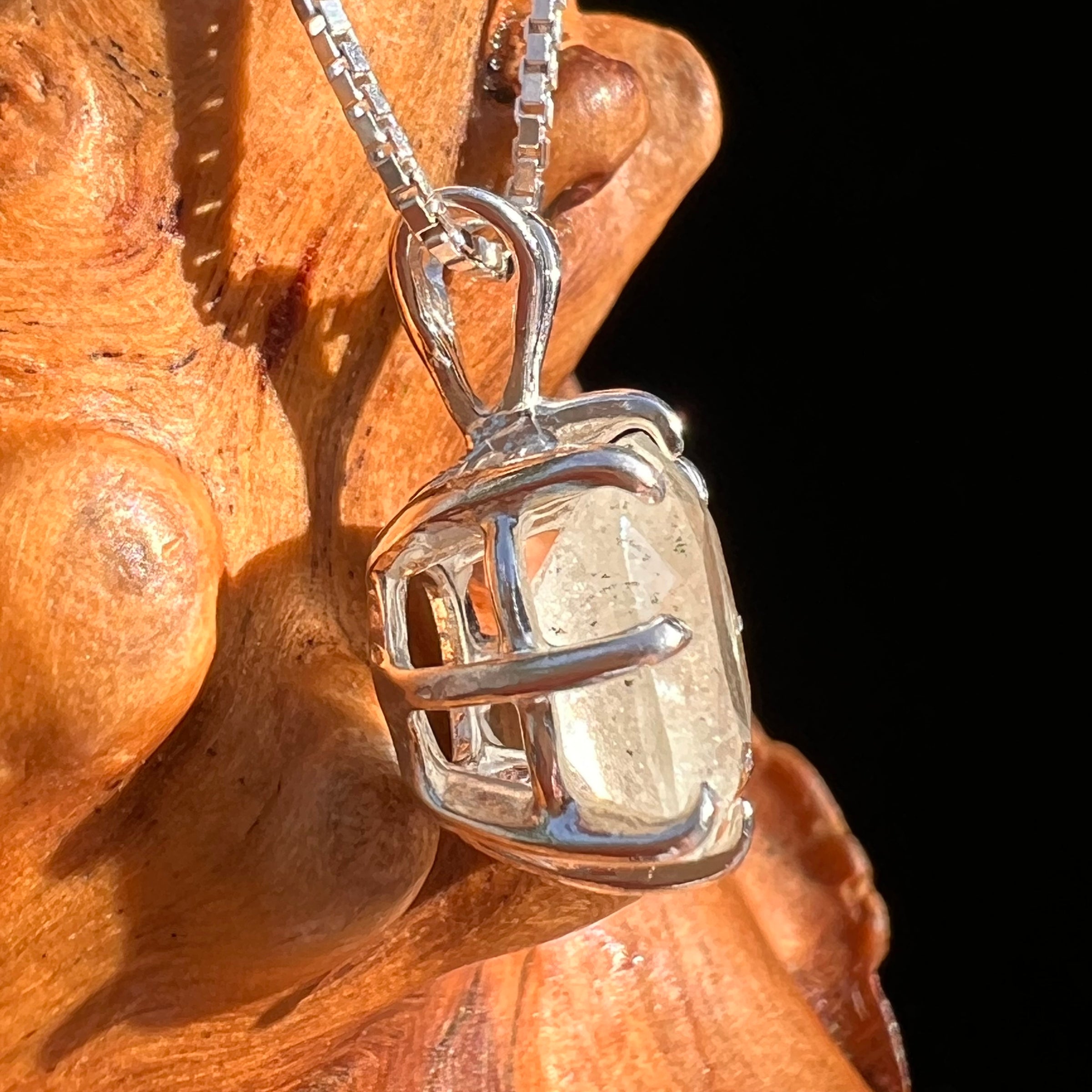 Libyan Desert Glass Pendant Sterling Silver #7550-Moldavite Life