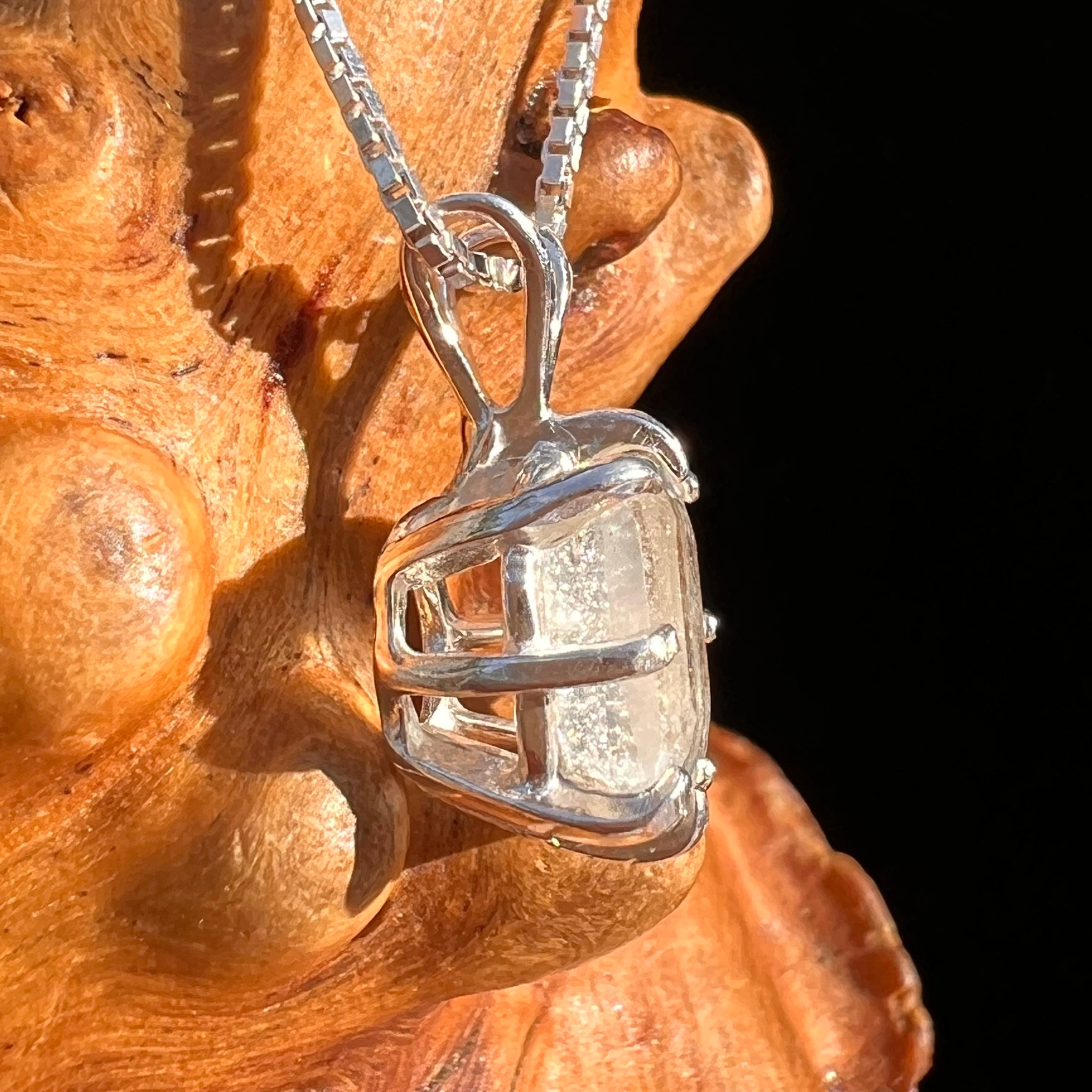 Libyan Desert Glass Pendant Sterling Silver #7551-Moldavite Life