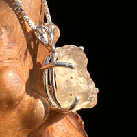 Libyan Desert Glass Pendant Sterling Silver #8296-Moldavite Life