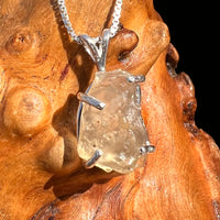 Libyan Desert Glass Pendant Sterling Silver #8296-Moldavite Life