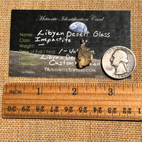 Libyan Desert Glass Pendant Sterling Silver #8331-Moldavite Life
