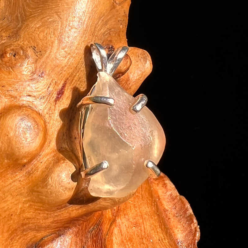 Libyan Desert Glass Pendant Sterling Silver #8331-Moldavite Life