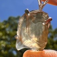 Libyan Desert Glass Pendant Sterling Silver #8332-Moldavite Life