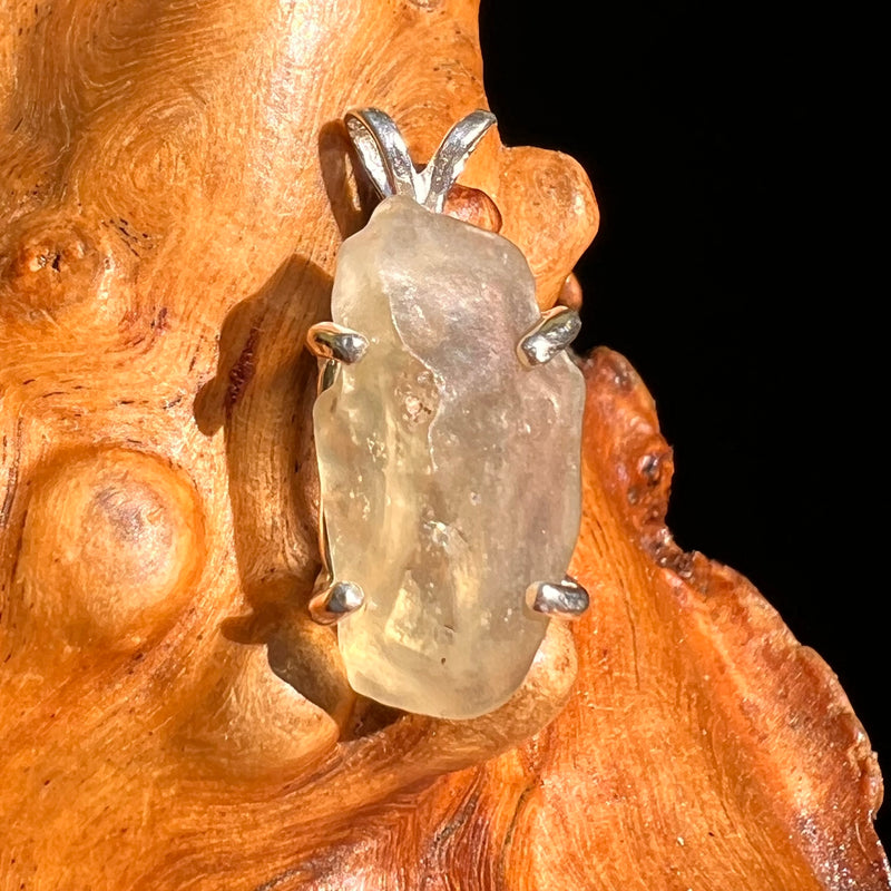 Libyan Desert Glass Pendant Sterling Silver #8334-Moldavite Life