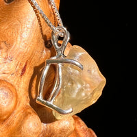 Libyan Desert Glass Pendant Sterling Silver #8337-Moldavite Life