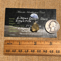Libyan Desert Glass Pendant Sterling Silver #8337-Moldavite Life
