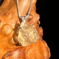 Libyan Desert Glass Pendant Sterling Silver #8337-Moldavite Life