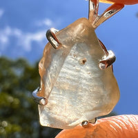 Libyan Desert Glass Pendant Sterling Silver #8338-Moldavite Life