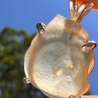 Libyan Desert Glass Pendant Sterling Silver #8342-Moldavite Life