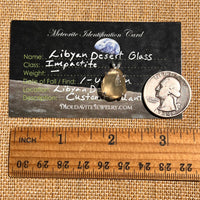 Libyan Desert Glass Pendant Sterling Silver #8342-Moldavite Life