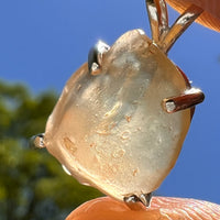 Libyan Desert Glass Pendant Sterling Silver #8347-Moldavite Life