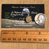 Libyan Desert Glass Pendant Sterling Silver #8348-Moldavite Life